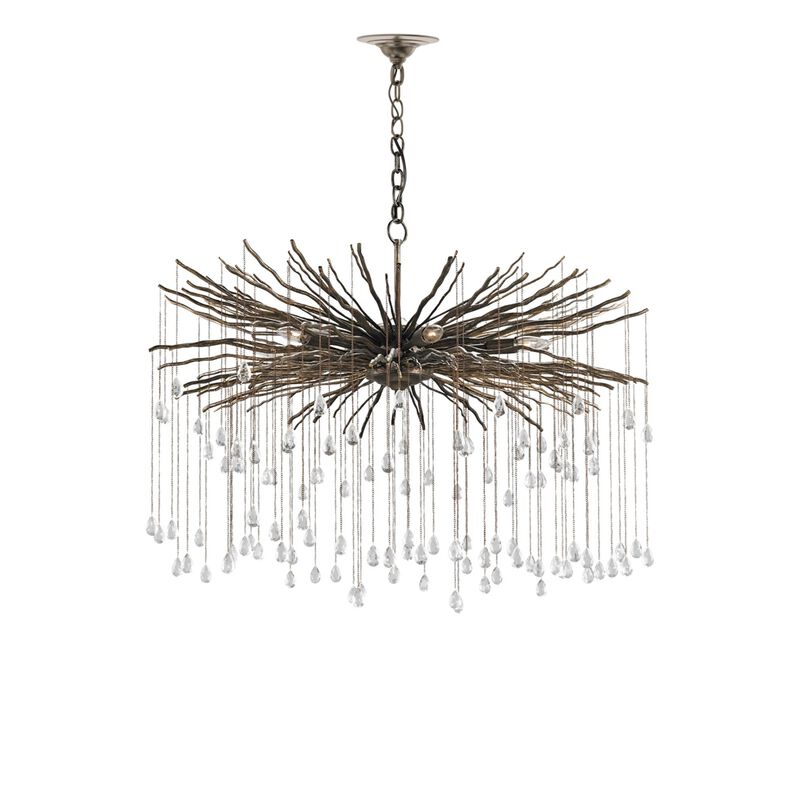 Fen 38 Inch Chandelier by Currey and Company